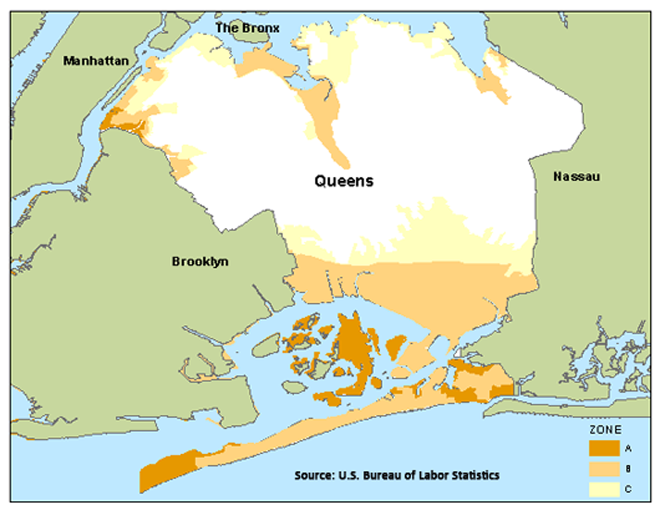 Employment in New Jersey and New York flood zones-Queens, NY image