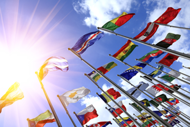 image of international flags